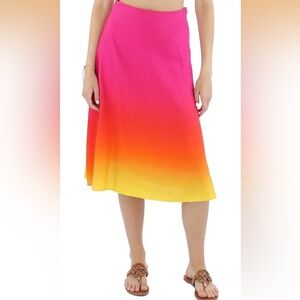 Lauren Ralph Lauren Ombre Midi Skirt
